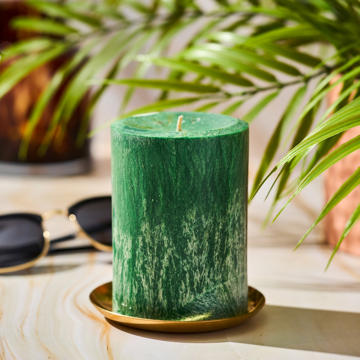 Woodland Noel Pillar Candle