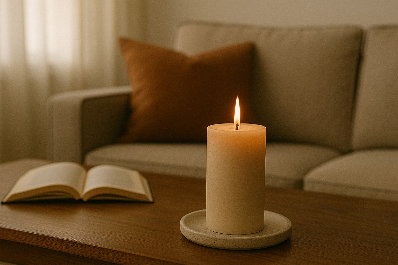 candle with a wick that is too high