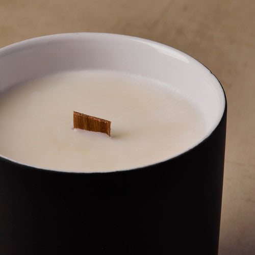Black Ceramic Candle Jar - 12 oz