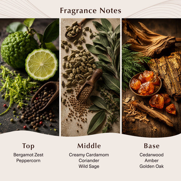 Aceite aromático de roble y cardamomo dorado - Zoom Media 2