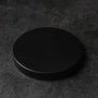 Flat Metal 3-Wick Candle Jar Lid - Black