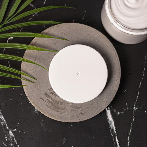 White Straight Top Plastic Lid 70/400 - F217 Liner