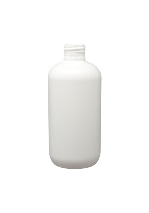 PET Boston Round Bottle - White - 8 oz.