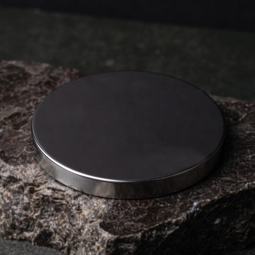 Flat Metal Candle Jar Lid - Silver