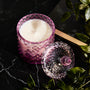 Pink Decorative Glass Vessel with Lid - 10 oz