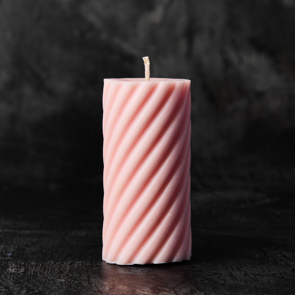 Spiral Cylinder Silicone Candle Mold