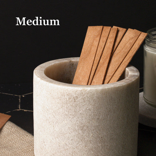 Wooden Wicks - Medium - Wicks - for Soap & Candle Making - BULK | 1,000 pc