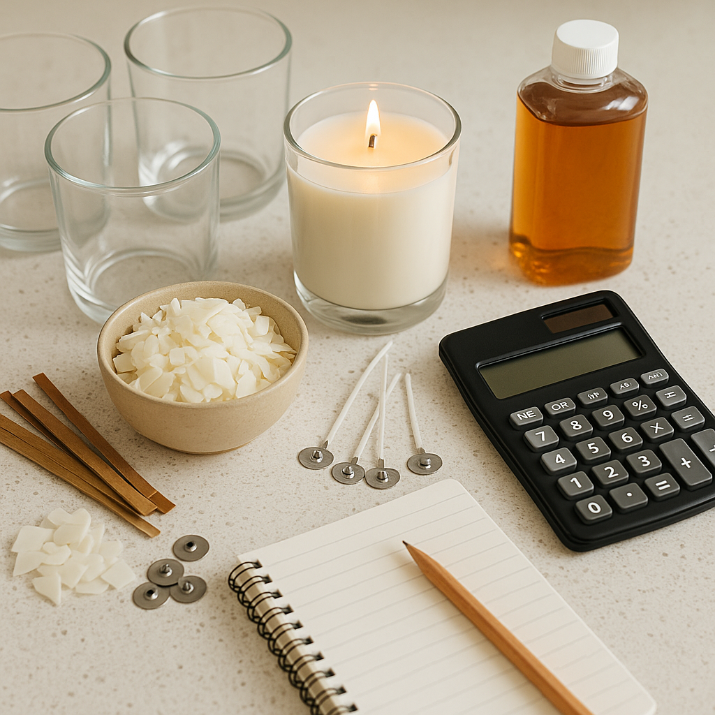 candle making calculator with candle supplies