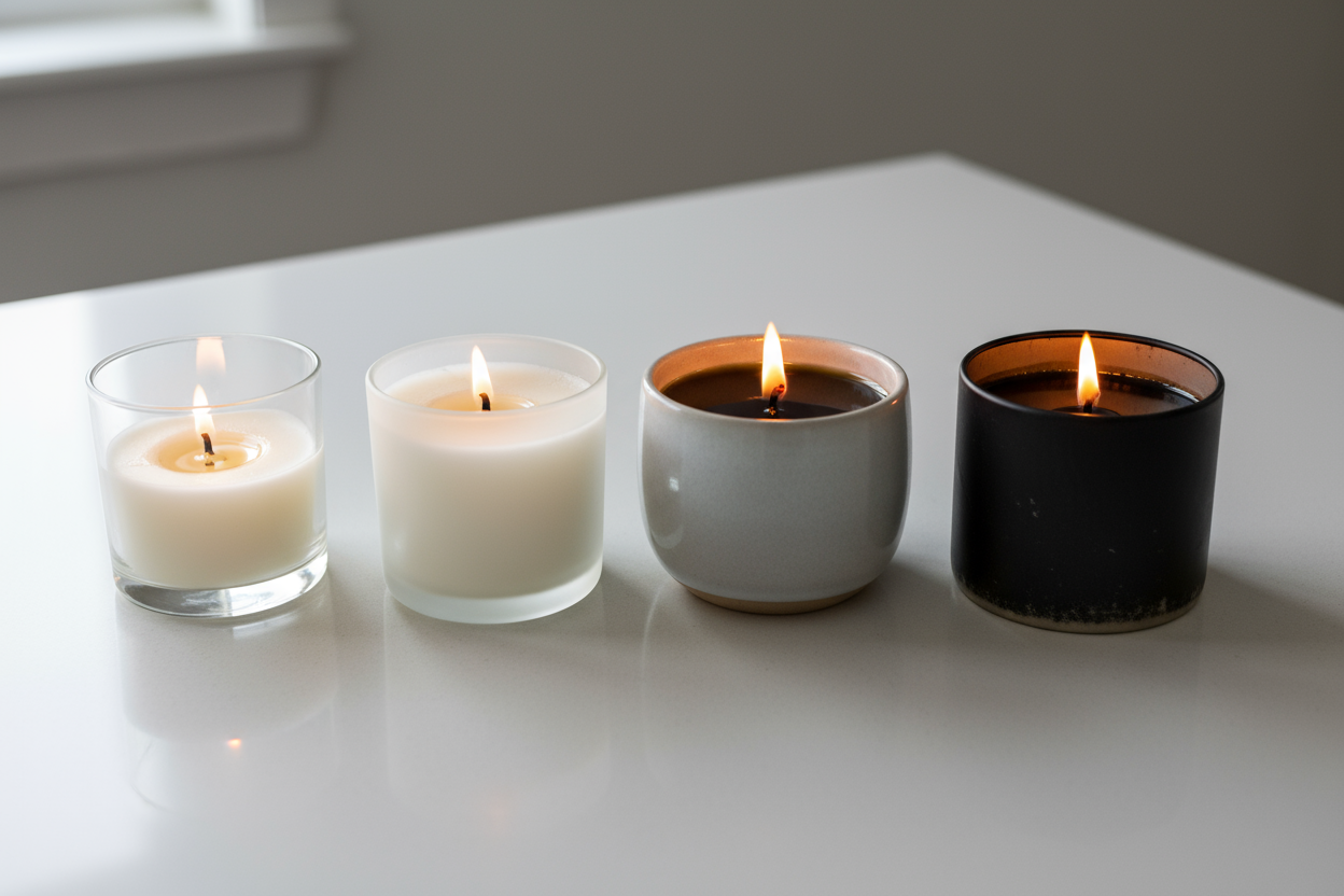 testing burning candles