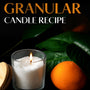 Receta de vela granular