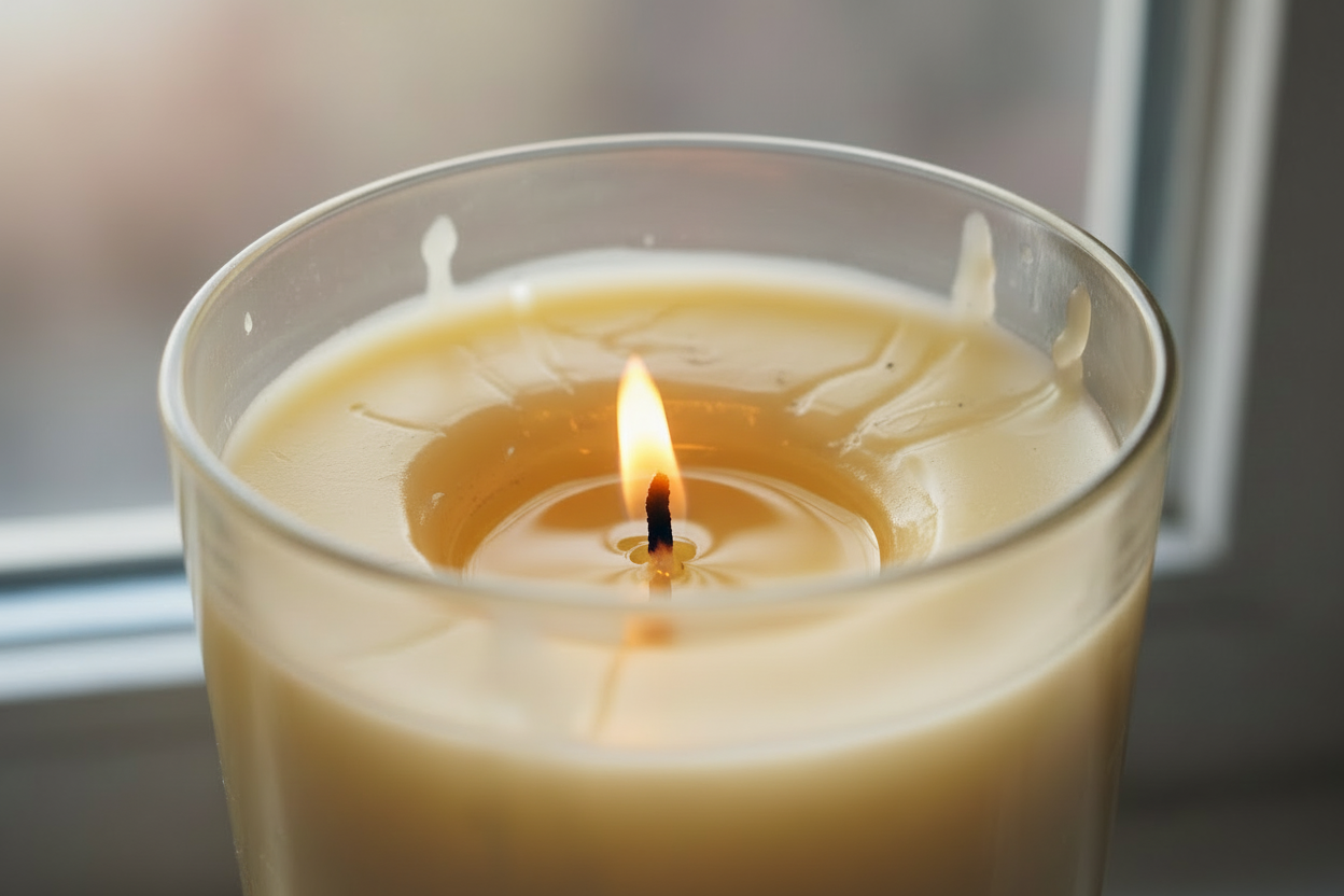 candle that is tunneling