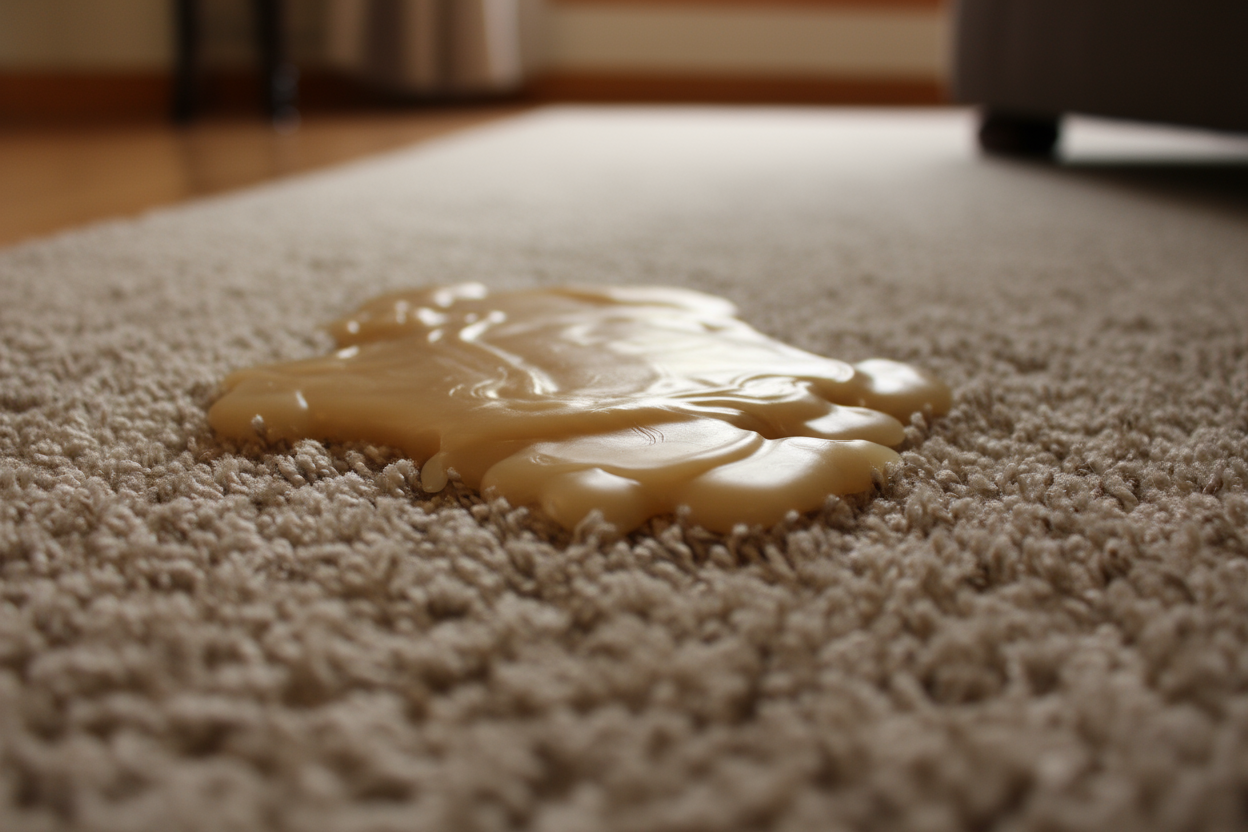 removing candle wax from carpet