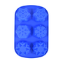 Snowflakes 3.125" Silicone Mold: 6 Cavity