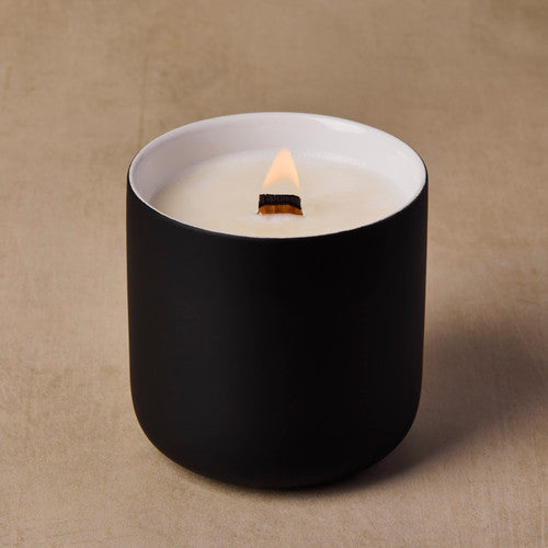 Black Ceramic Candle Jar - 12 oz