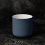 Teal Grey Ceramic Candle Jar - 12 oz