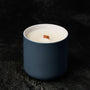Teal Grey Ceramic Candle Jar - 12 oz