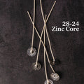 28-24 Zinc Core 6" Pre-Tabbed Wick