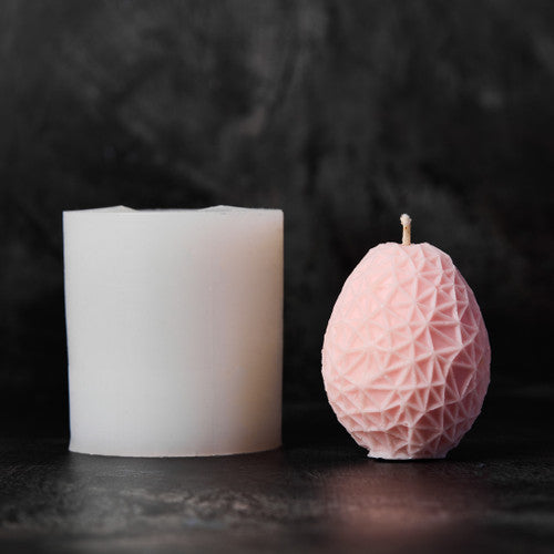 Egg Silicone Mold with Web Pattern - 3D
