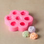 Silicone 7 Cavity Assorted Flower Mold