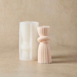 Decorative Knot Pillar Silicone Mold - Small