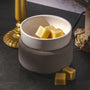 Grey Texture Candle Warmer and Dish