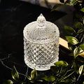 Clear Decorative Glass Vessel with Lid - 10 oz