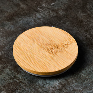 Bamboo Lid - 12 oz Ceramic Jar