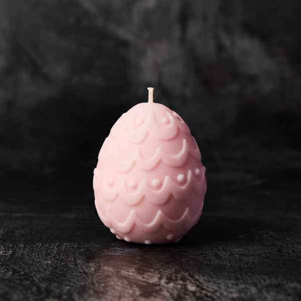 Egg Silicone Mold with Dots and Wavy Lines - 3D