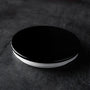 Metallic Slim Candle Jar Lid - Black