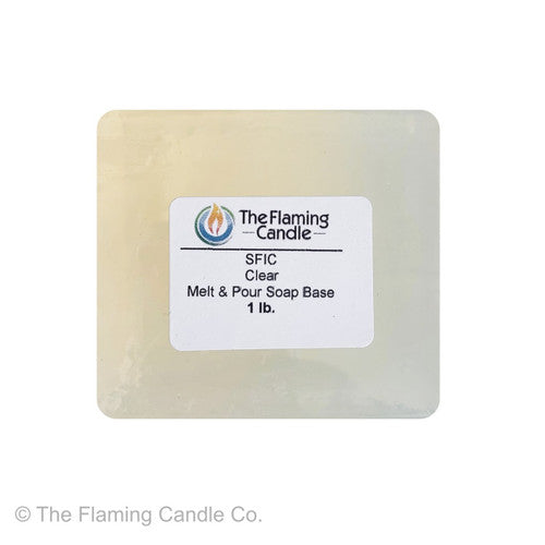 SFIC Clear Melt and Pour Soap Base – The Flaming Candle