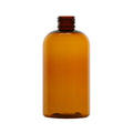 PET Boston Round Bottle - Amber - 8 oz.