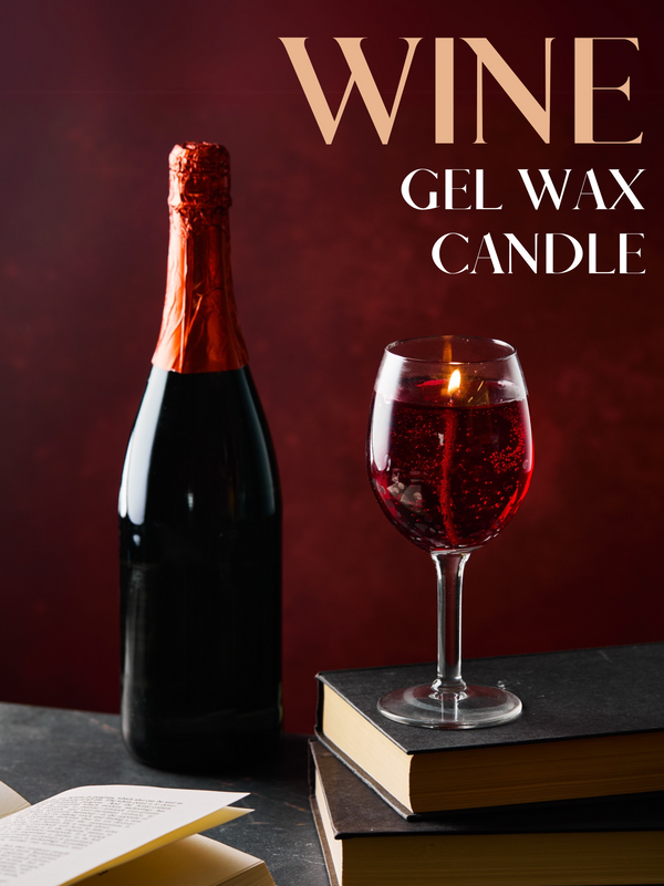 Wine Gel Wax Candle